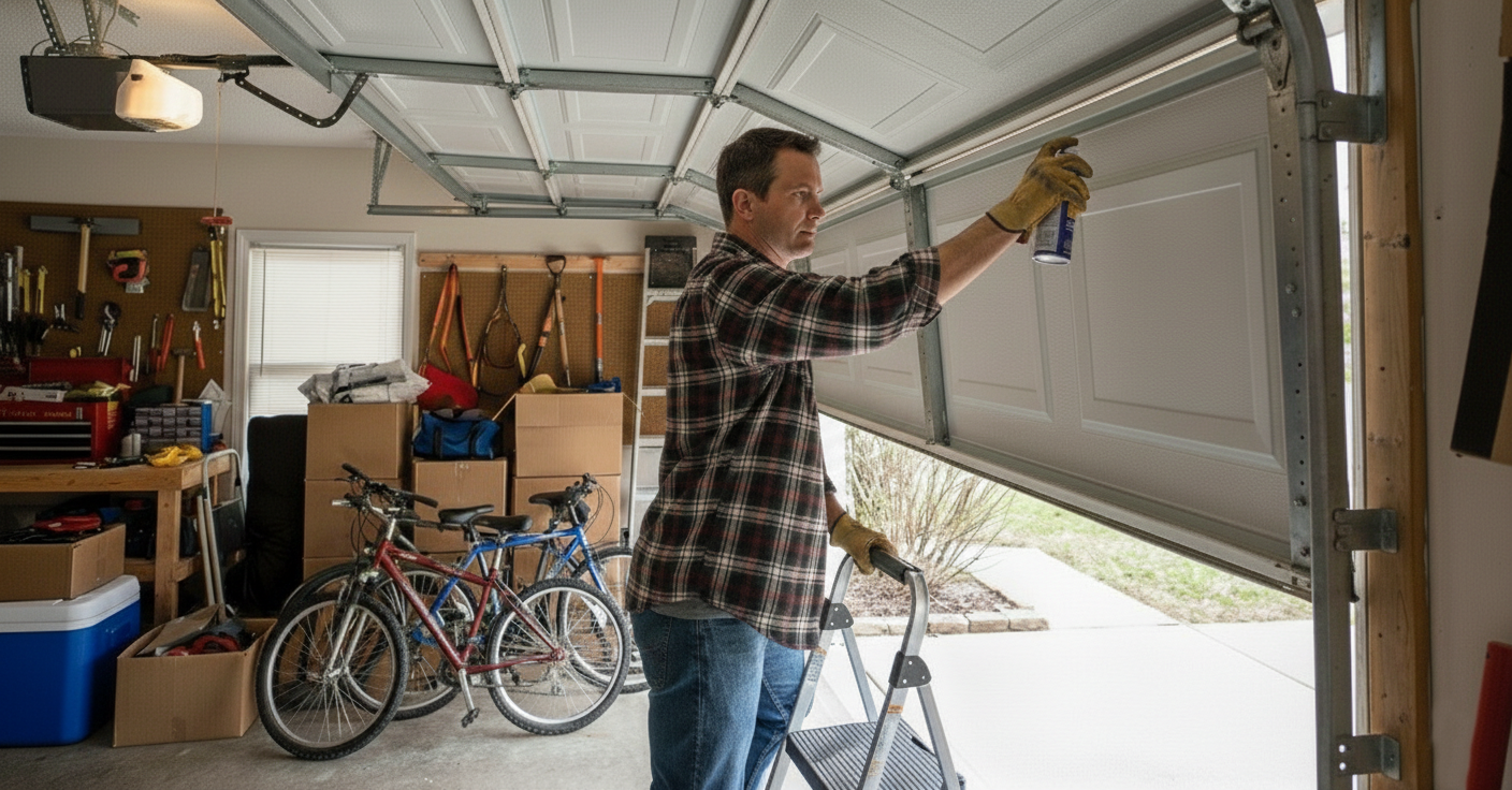 Maintaining a garage door in Clare Michigan