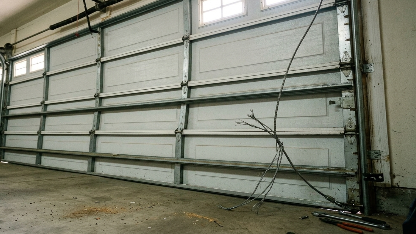 Garage Door Cable Snapped? Here's What Happened and What to Do
