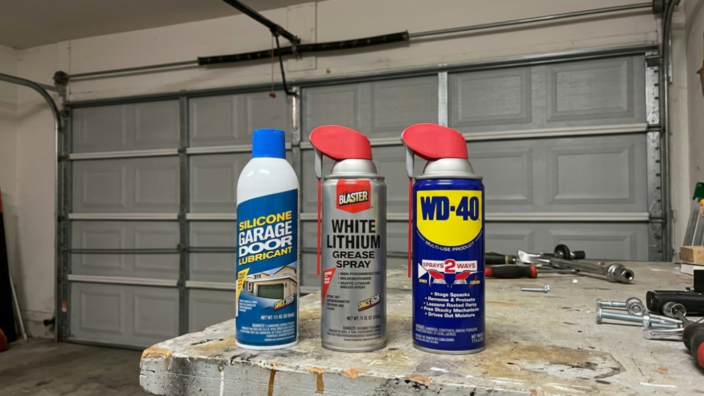 Which Lubricants Belong on Your Garage Door — Silicone vs. White Lithium Grease